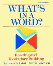 Cover of: What's in a word? by Samuela Eckstut-Didier