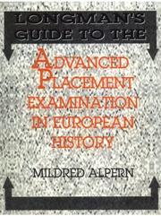 Cover of: Longman's guide to the advanced placement examination in European history