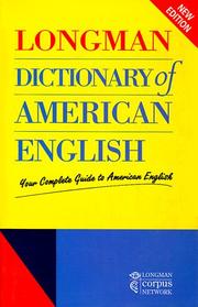 Cover of: Longman dictionary of American English by 