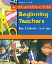 Cover of: A handbook for beginning teachers