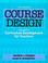 Cover of: Course design