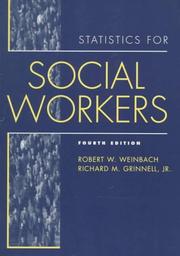 Cover of: Statistics for social workers by Robert W. Weinbach, Robert W. Weinbach