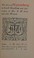 Cover of: The story of Nuremberg, (MediÃ|val towns)