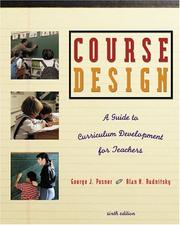 Course design by George J. Posner, Alan N. Rudnitsky