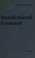 Cover of: Stratificational grammar