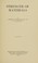 Cover of: Strength of materials,