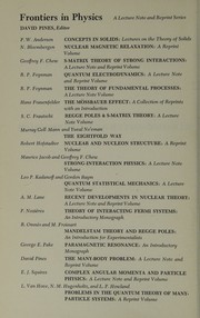 Cover of: Strong-interaction physics;: A lecture note volume