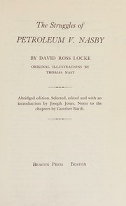 Cover of: The struggles of Petroleum V. Nasby [pseud.]