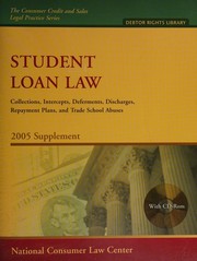Cover of: Student Loan Law 2005 Supplement