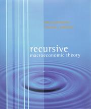Recursive macroeconomic theory by Lars Ljungqvist