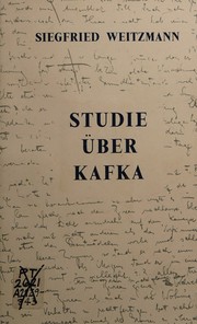 Cover of: Studie über Kafka