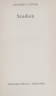 Cover of: Studien