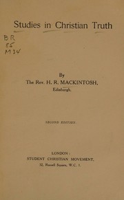 Cover of: Studies in Christian truth