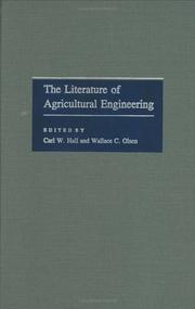Cover of: The Literature of agricultural engineering