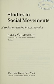 Cover of: Studies in Social Movements