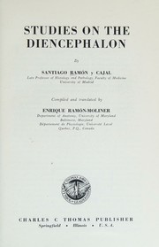 Cover of Studies on the diencephalon by santiago ramón y cajal
