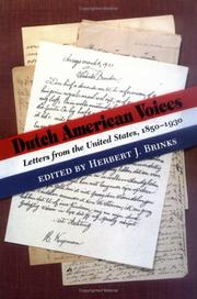 Cover of: Dutch American voices: letters from the United States, 1850-1930