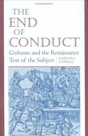 Cover of: The end of conduct: Grobianus and the Renaissance text of the subject