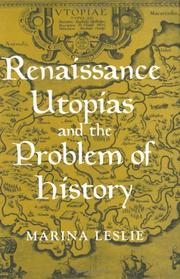 Cover of: Renaissance utopias and the problem of history