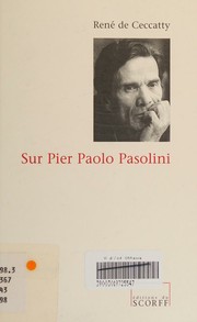 Cover of: Sur Pier Paolo Pasolini by René de Ceccatty, René de Ceccatty