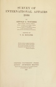 Cover of: Survey of International Affairs by Arnold J. Toynbee, Arnold J. Toynbee