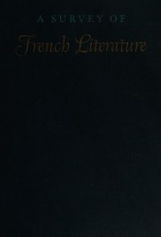 Cover of: A Survey of French Literature: The Middle Ages to 1800