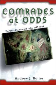 Cover of: Comrades at Odds: The United States and India, 1947-1964
