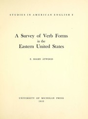 A survey of verb forms in the eastern United States cover