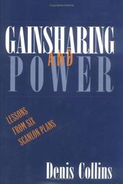 Cover of: Gainsharing and power: lessons from six Scanlon plans
