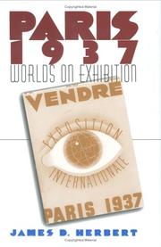Cover of: Paris 1937 by Herbert, James D.