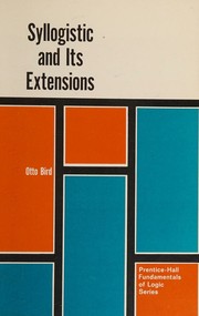 Cover of: Syllogistic and Its Extensions.