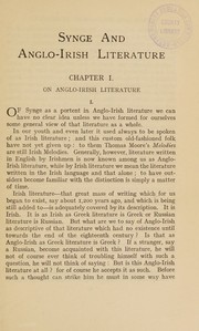 Cover of: Synge and Anglo-Irish literature by Daniel Corkery, Daniel Corkery