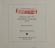Cover of: System/360-370 assembler language (OS) by Kevin McQuillen, Kevin McQuillen
