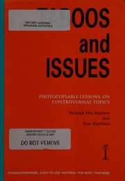 Cover of: Taboos and issues