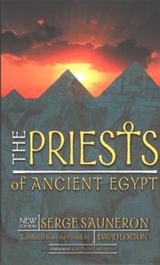 Cover of: The priests of ancient Egypt by Serge Sauneron
