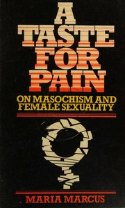 Front cover of A taste for pain by Maria Marcus
