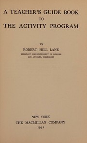 Cover of: A teacher's guide book to the activity program.