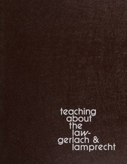 Front cover of Teaching about the law by Ronald A. Gerlach