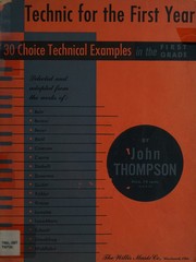 Cover of: Technic for the First Year