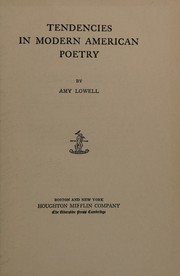 Cover of: Tendencies in Modern American Poetry