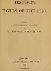 Cover of: Tennyson's Idylls of the king by MacCallum, Mungo William Sir