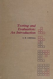 Cover of: Testing and evaluation by C. M. Lindvall, C. M. Lindvall