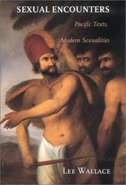 Cover of: Sexual Encounters: Pacific Texts, Modern Sexualities