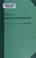 Cover of: Textbook of endocrinology.