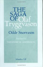 Cover of: The Saga of Olaf Tryggvason (Islandica, 52)