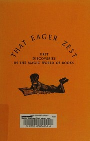 Cover of: That eager zest by Frances Walsh, Frances Walsh