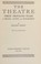 Cover of: The Theatre