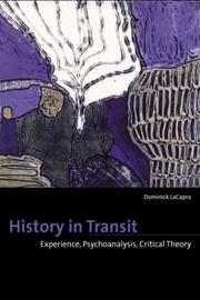 Cover of: History in transit by Dominick LaCapra