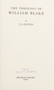Cover of: The theology of William Blake