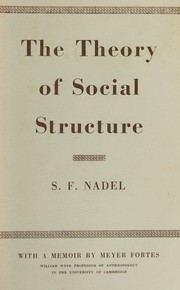 Cover of: The theory of social structure